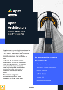 Data Sheet-Apica Architecture 1 Data Sheet Apica Architecture
